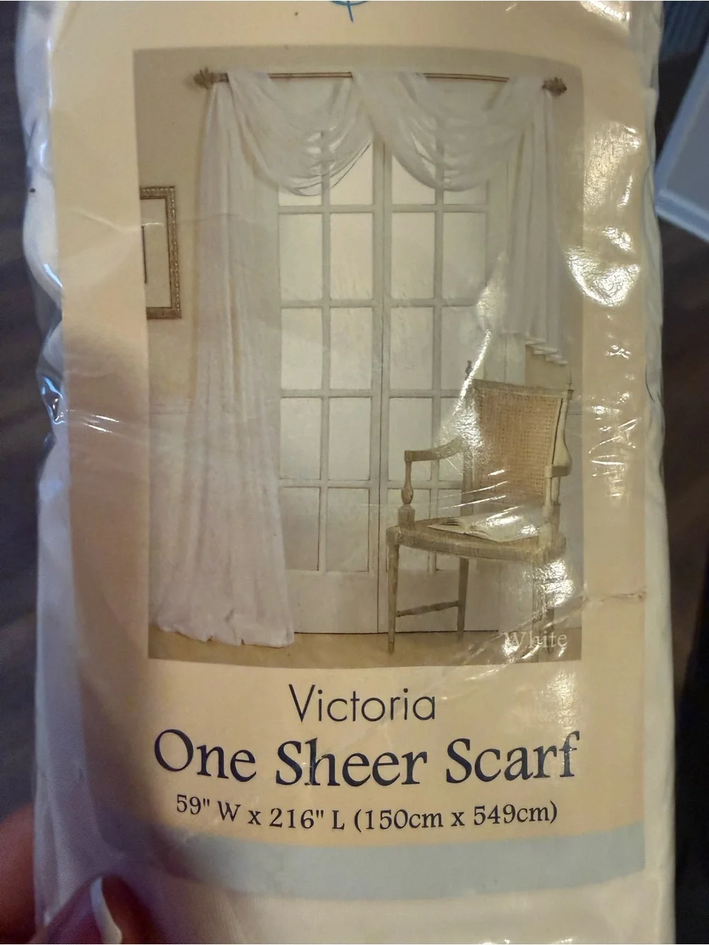Victoria One Sheer Curtain Panel - White
